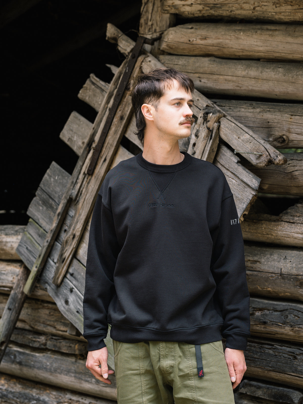 Heavy Faded Black Crewneck | One of 122