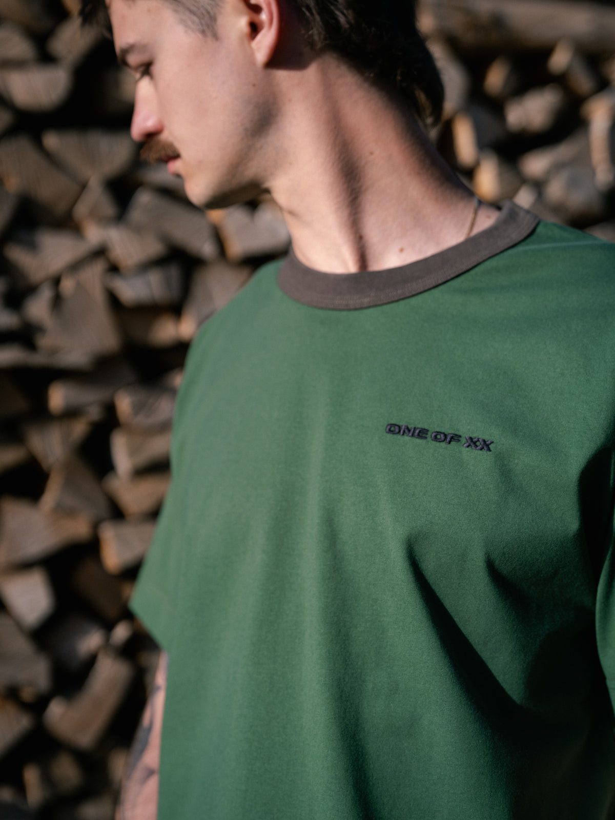 Forest Green Contrast T-shirt - One of 82