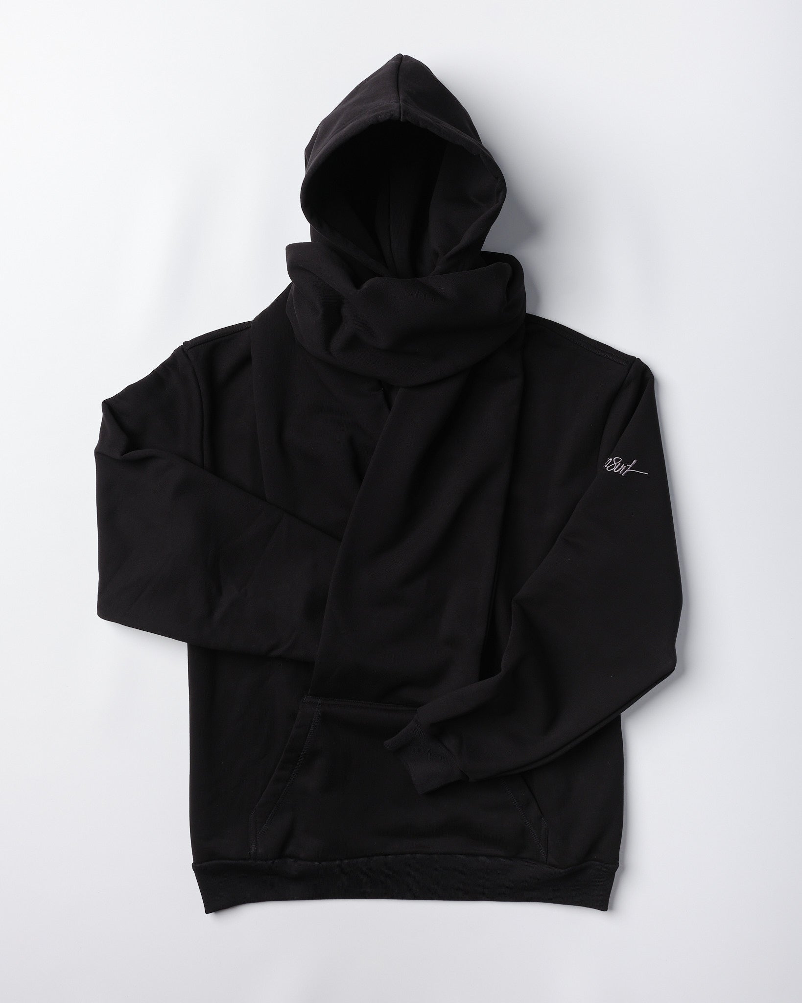 THE EDOONI hoodie muffler ⭐︎*•.+ Black Sheltersuit Scarf Hoodie - One of 18