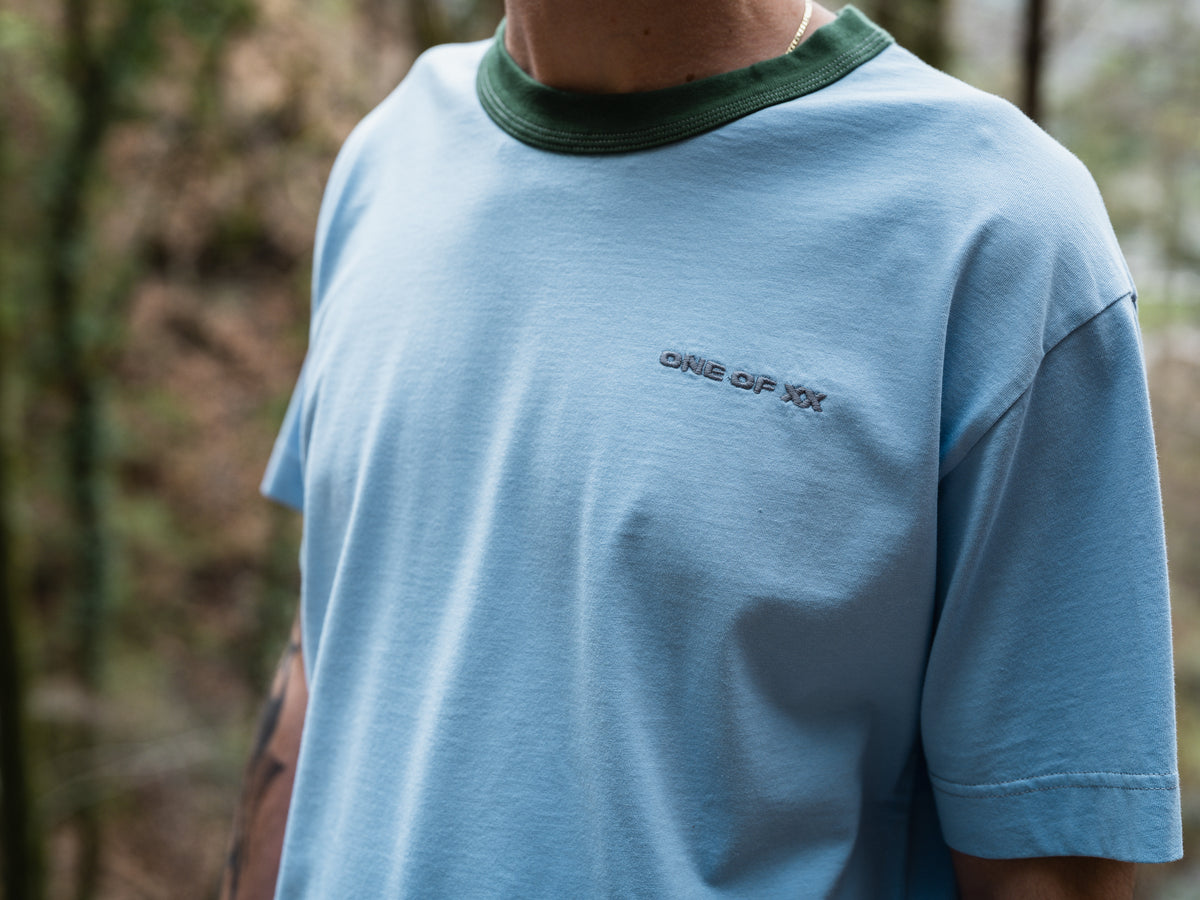 Light Blue Contrast T-shirt - One of 68