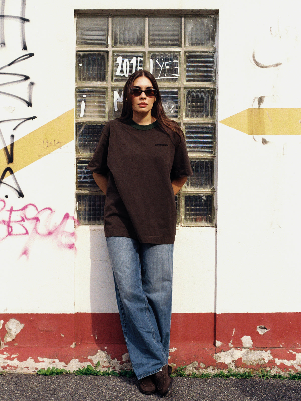 Dark Khaki Contrast T-shirt - One of 38