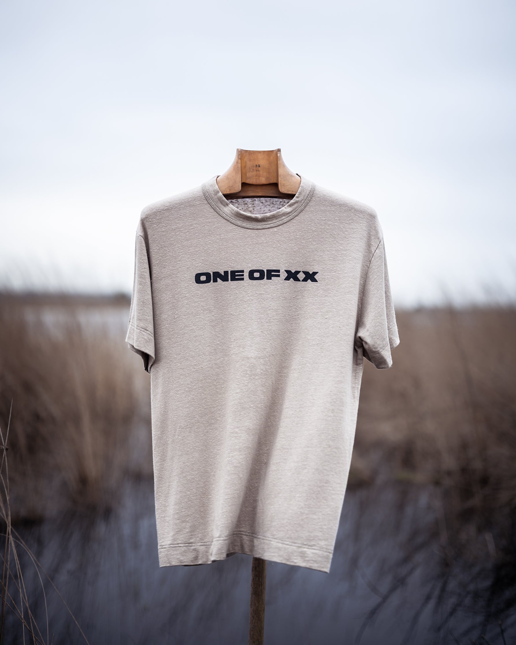 Overland Beige Linen T-shirt - One of 07