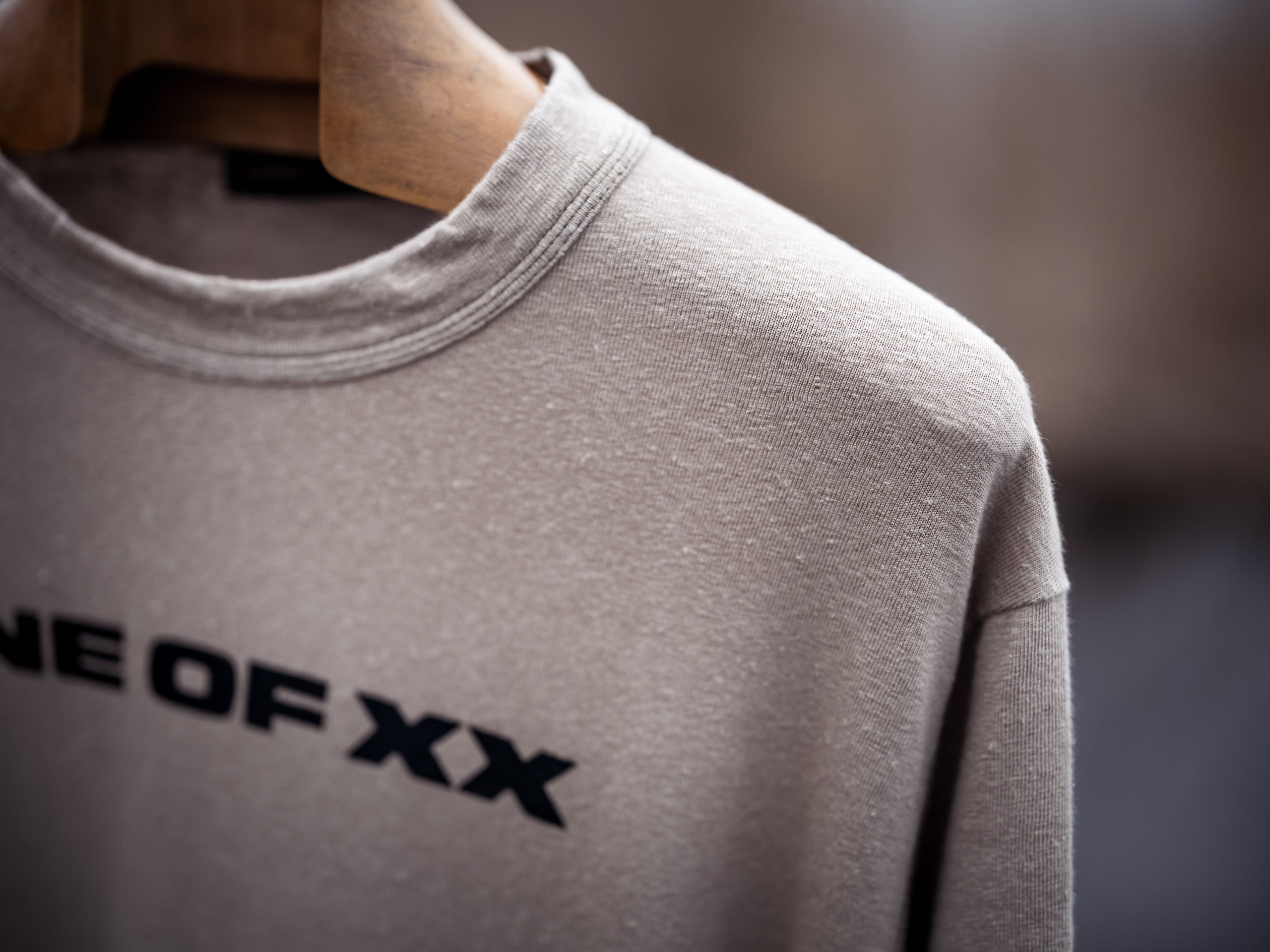Overland Beige Linen T-shirt - One of 07