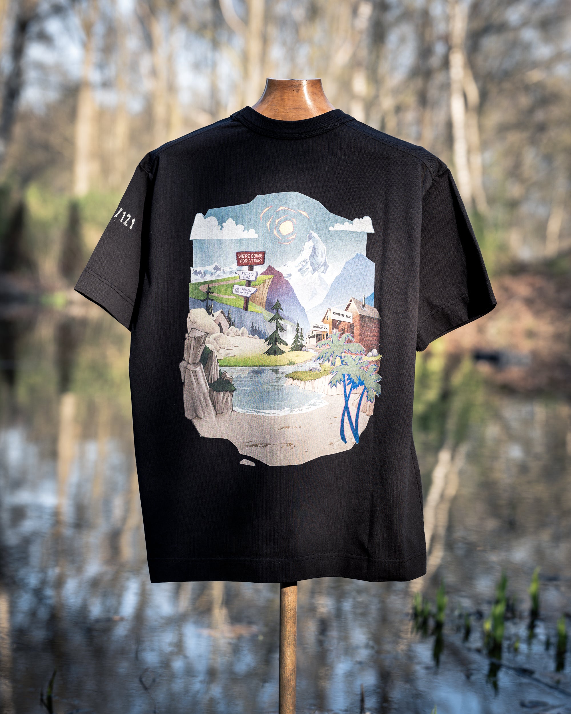 トップス faded t-shirt Tour T-shirt Faded Black - One of 121