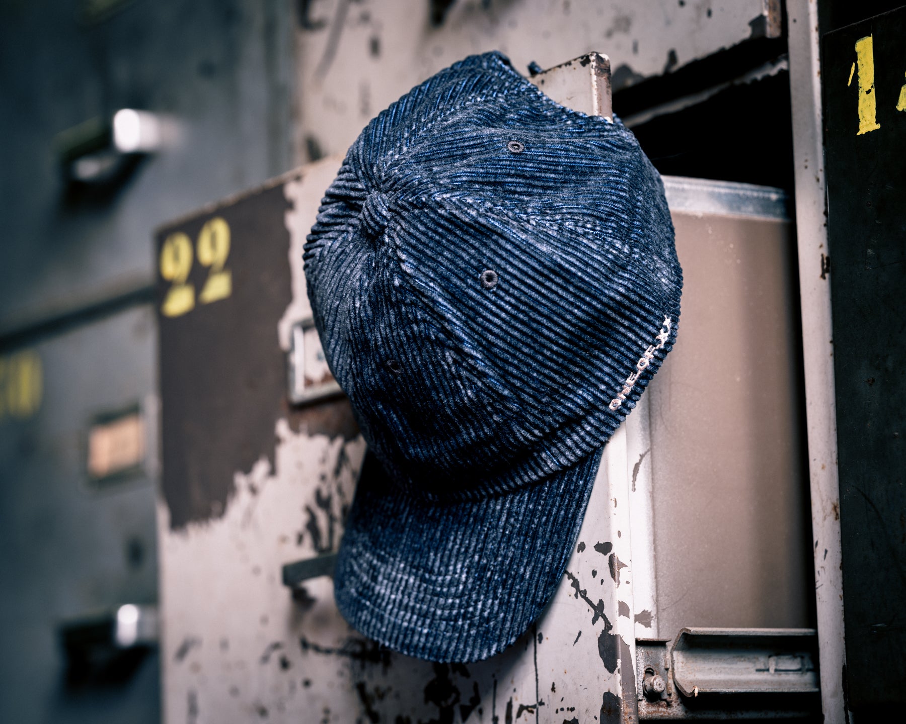 Midnight Blue Corduroy (One of 23) – Side Embroidery