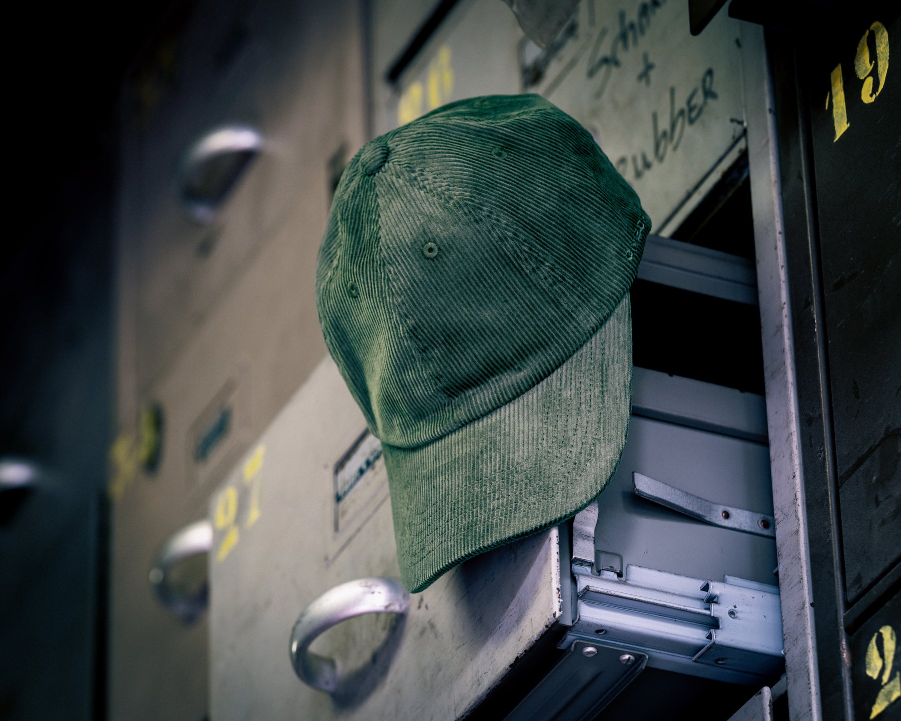 Forest Green Corduroy Cap - One of 32