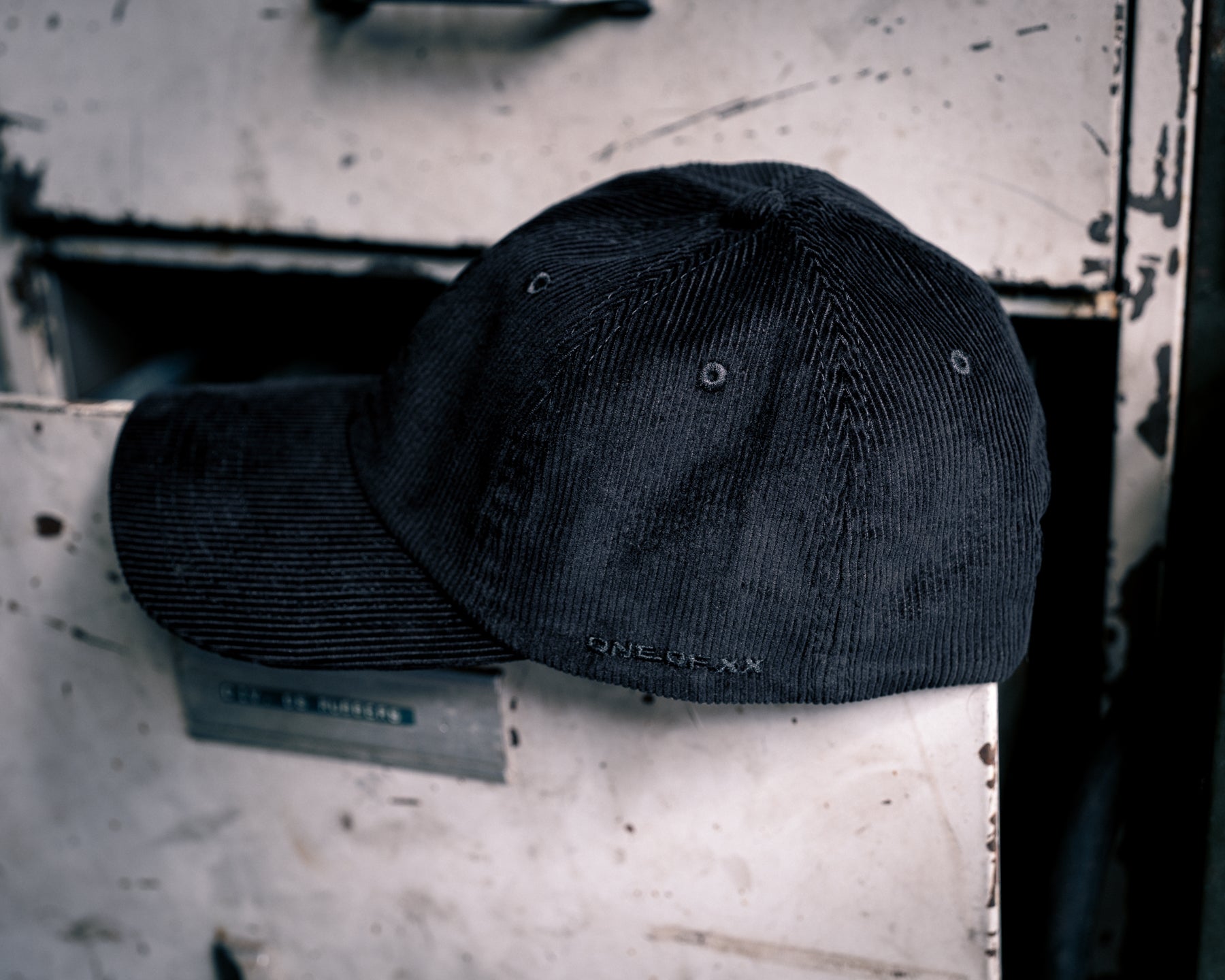 Black Corduroy (One of 7) – Side Embroidery