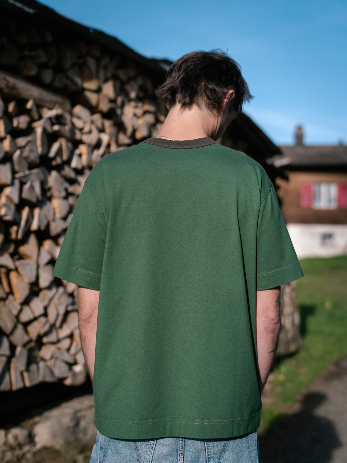 Forest Green Contrast T-shirt - One of 82