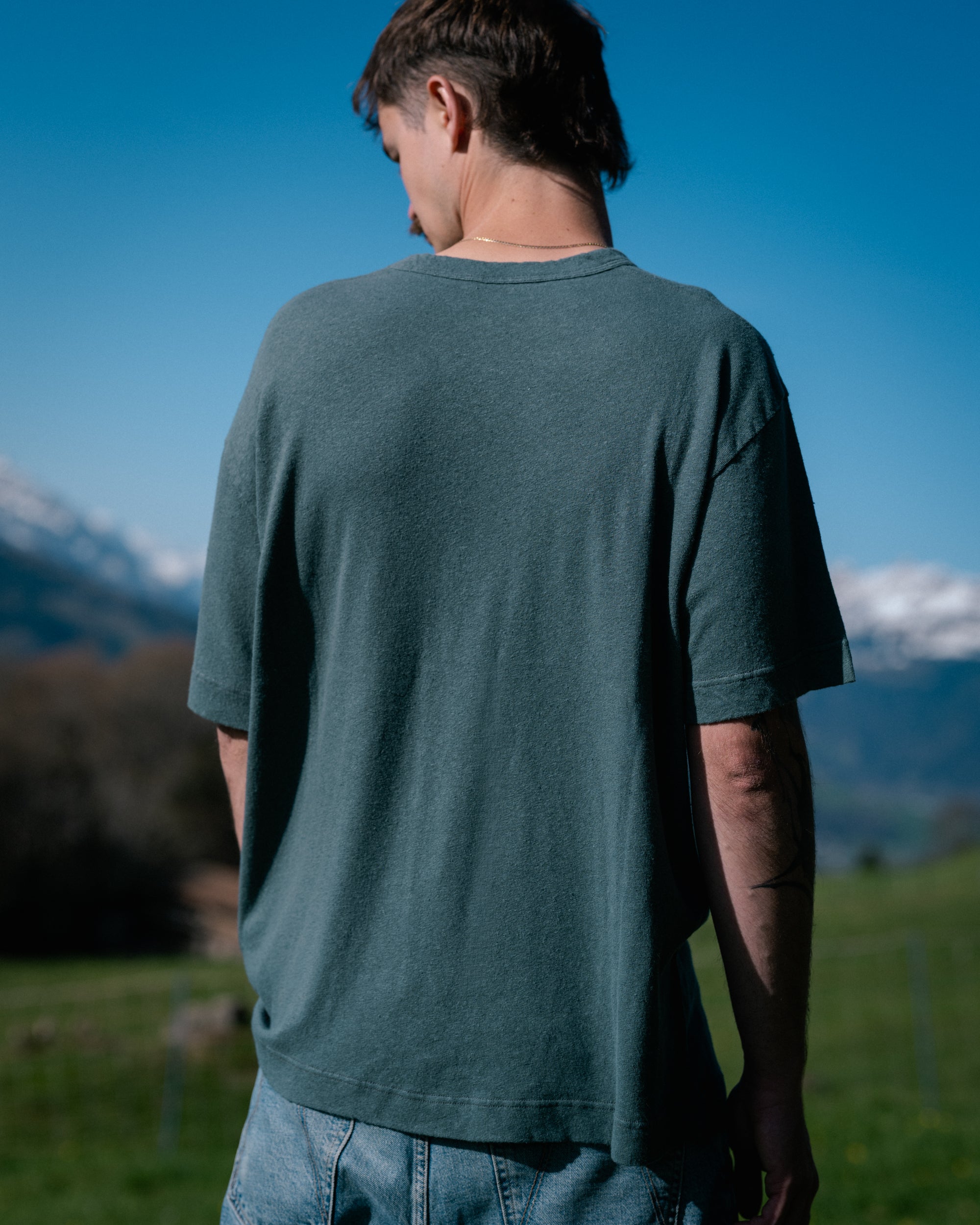 Sage Petrol Linen - One of 58