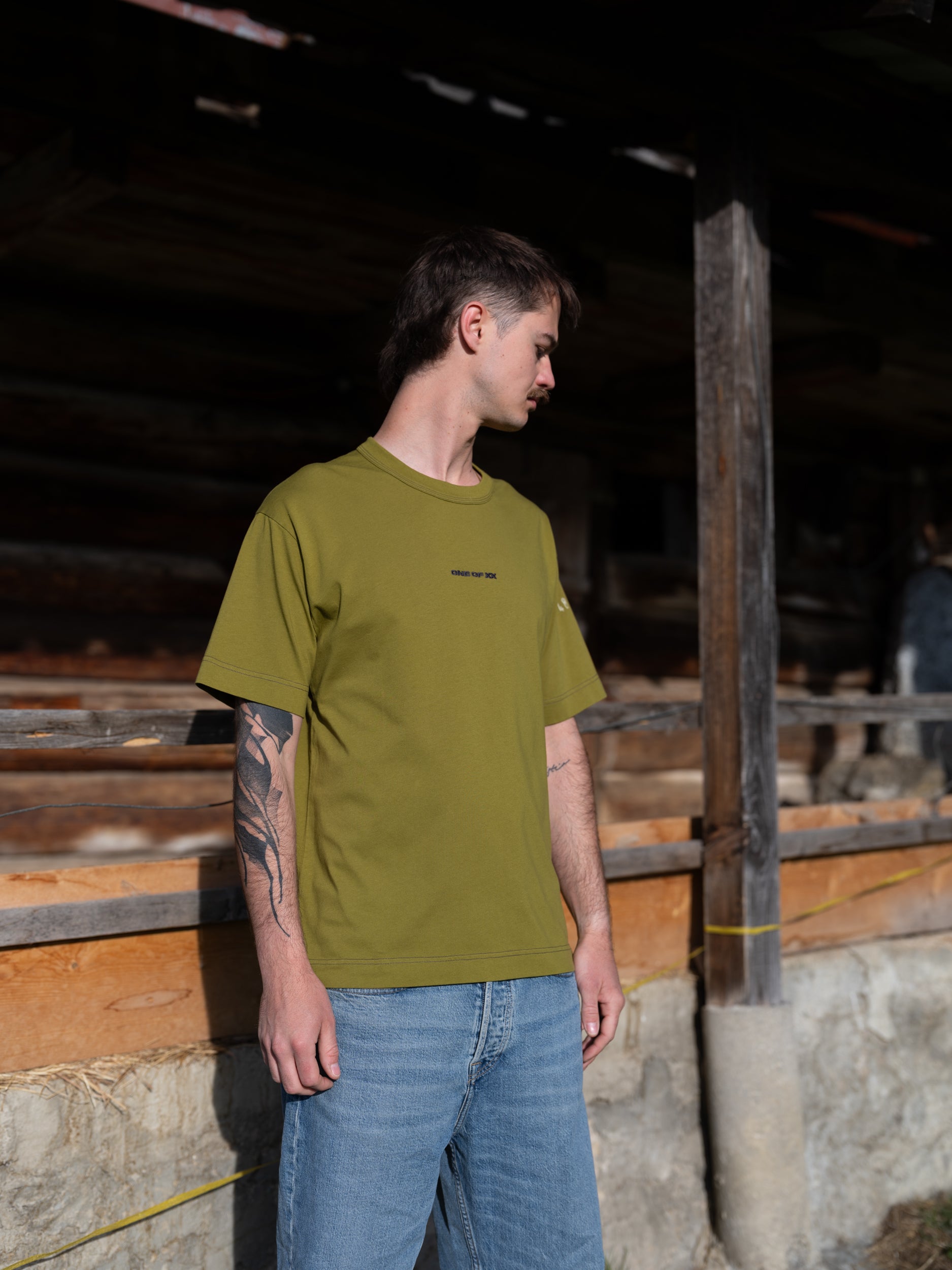 Olive Green T-shirt - One of 99
