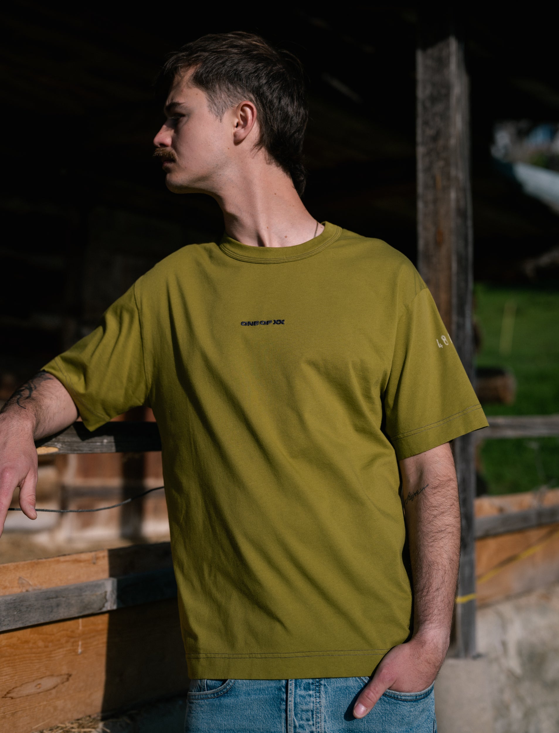 Olive Green T-shirt - One of 99