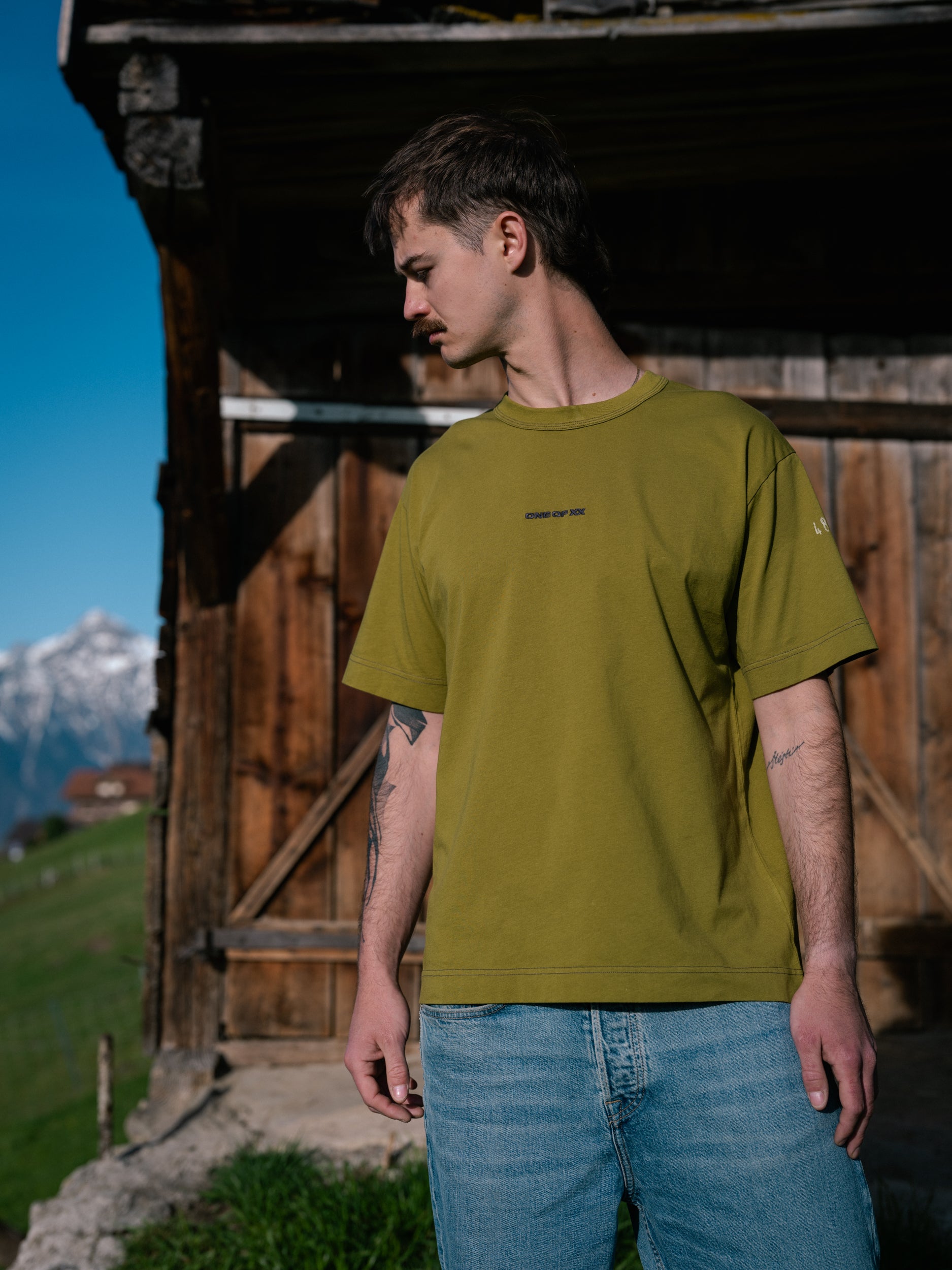 Olive Green T-shirt - One of 99