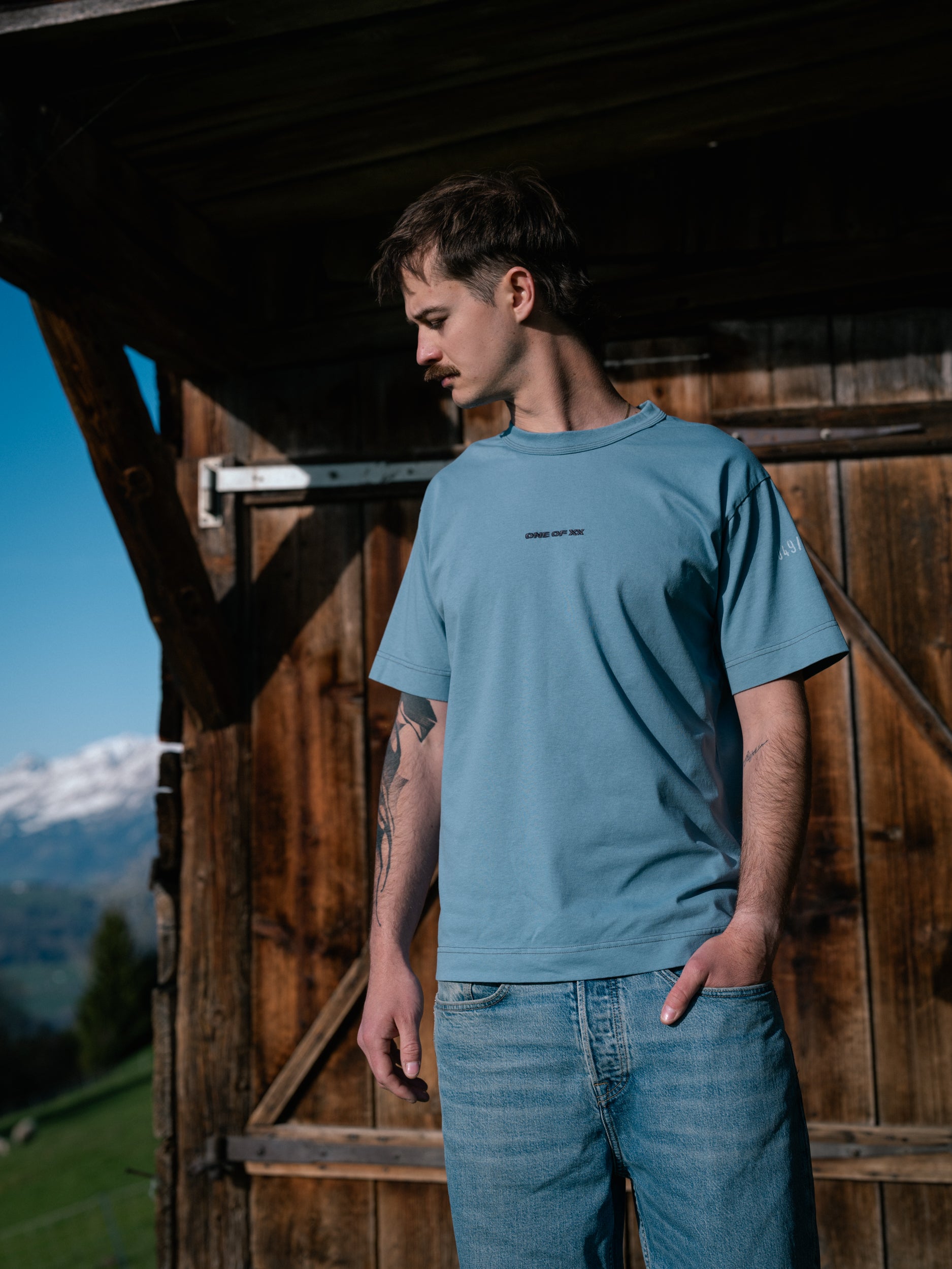 Grey Blue T-shirt - One of 141