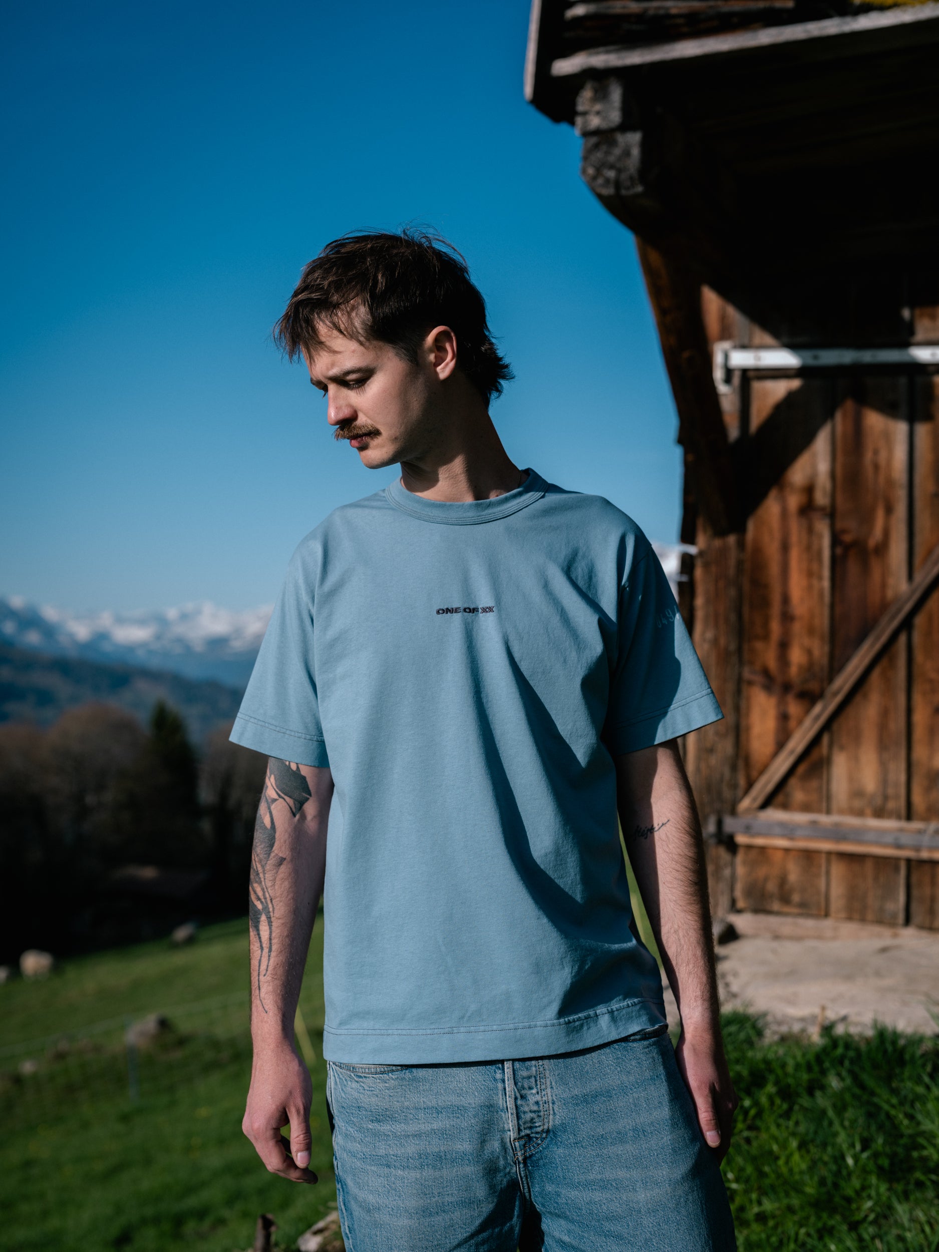 Grey Blue T-shirt - One of 141